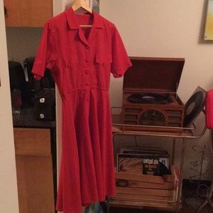 Vintage red dress